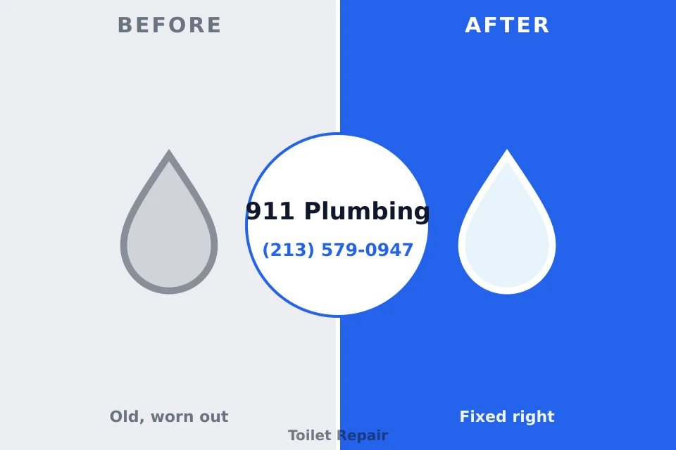 Before and after: plumbing company Woodhaven, MI